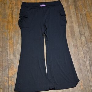 SHEIN Black Casual Wide-Leg Bottoms